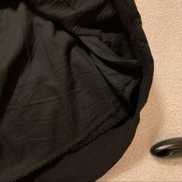 Anthro Maeve Black Smocked MIDI Dress - Picture 9 of 13